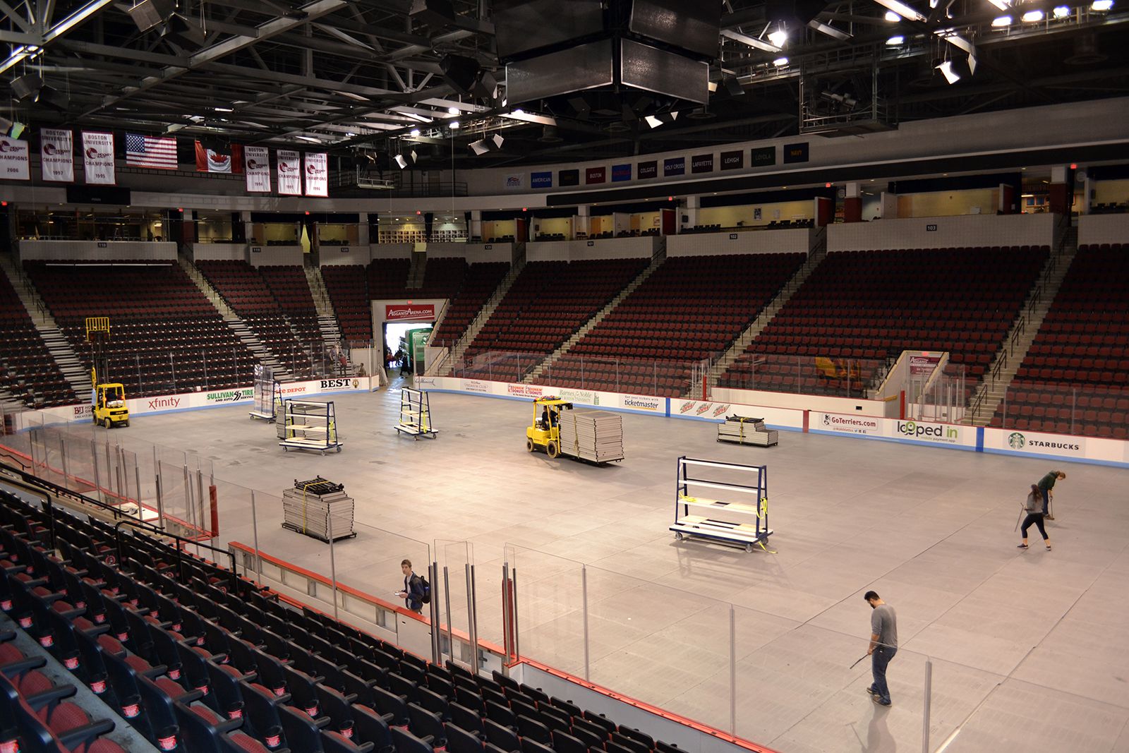 From rink to rock Inside the Agganis Arena conversion