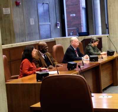 Boston University President Robert Brown attended a Boston City Council Committee on Education meeting Friday after being subpoenaed to attend last month. PHOTO BY MEILING BEDARD/DAILY FREE PRESS STAFF