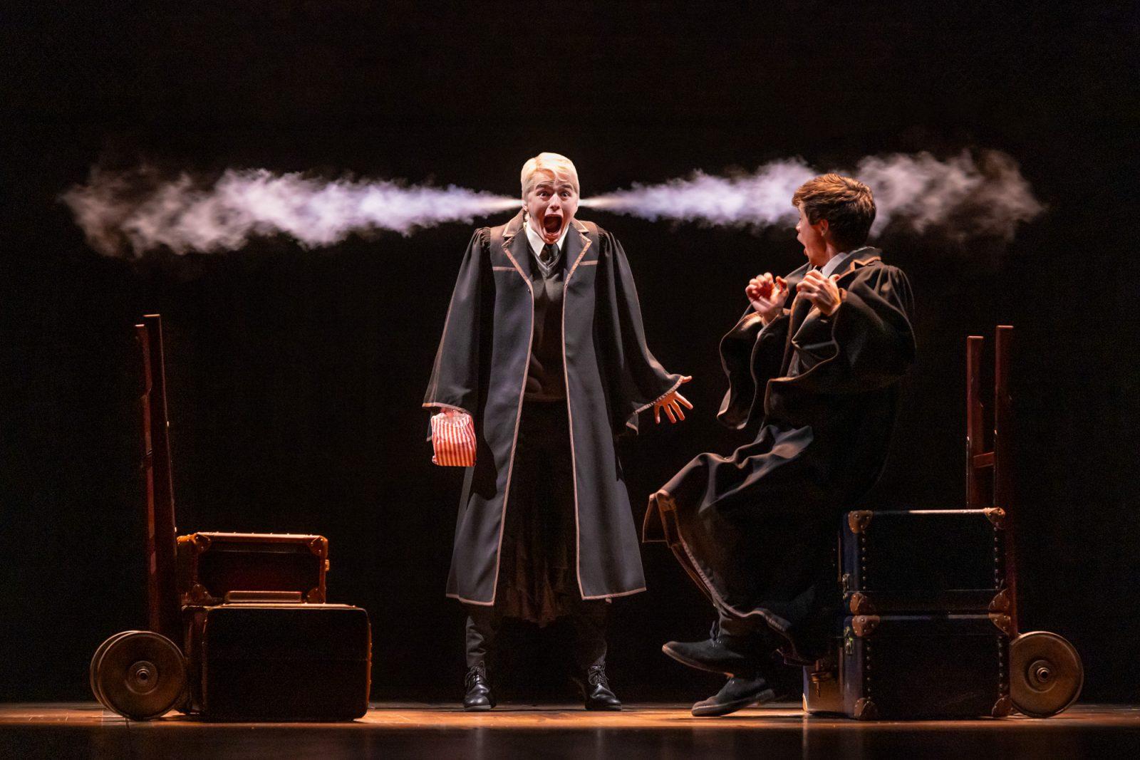 Aidan Close as Scorpius Malfoy in “Harry Potter and the Cursed Child” at Emerson Colonial Theatre. Close is a Boston University alum who has been acting in this role since the North American Broadway tour of the show started in September. COURTESY OF MATTHEW MURPHY