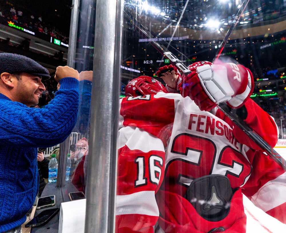 The Boston University men’s ice hockey team during the Beanpot consolation game on Feb. 13, 2023. Hockey season starts back up in the fall. HUI-EN LIN/DFP PHOTOGRAPHER