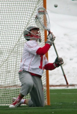 BU will rely on "CB" to come up big in net, as he leads the Patriot League in saves per game. PHOTO BY ALEXANDRA WIMLEY/DFP FILE PHOTO