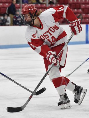 Senior forward Maddie Elia figures to be a key contributor for the Terriers this season. PHOTO BY MADDIE MALHOTRA/ DFP FILE PHOTO
