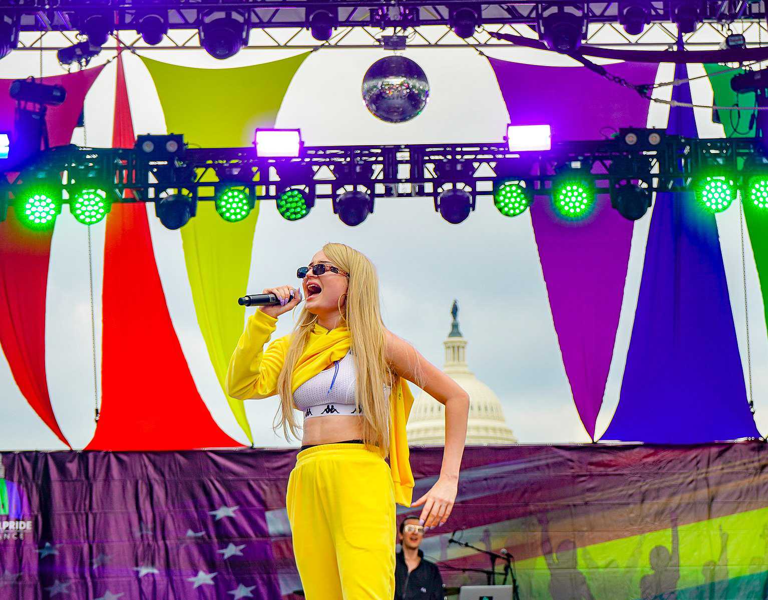Pop artist Kim Petras performs at the 2018 Capital Pride concert in Washington, D.C. Petras performed her debut album “Feed the Beast” at the MGM Music Hall on Saturday night. PHOTO COURTESY OF TED EYTAN VIA WIKIMEDIA COMMONS