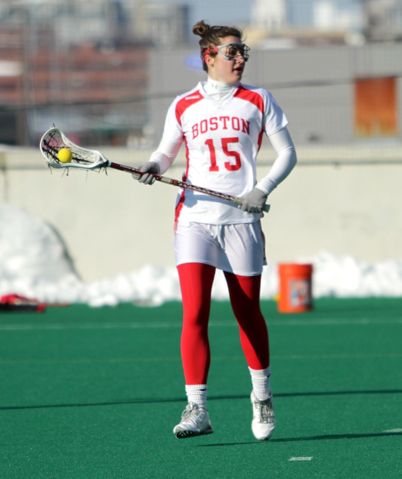 Ally Adams recorded five points Tuesday against Dartmouth. PHOTO BY ALEXANDRA WIMLEY/DFP FILE PHOTO