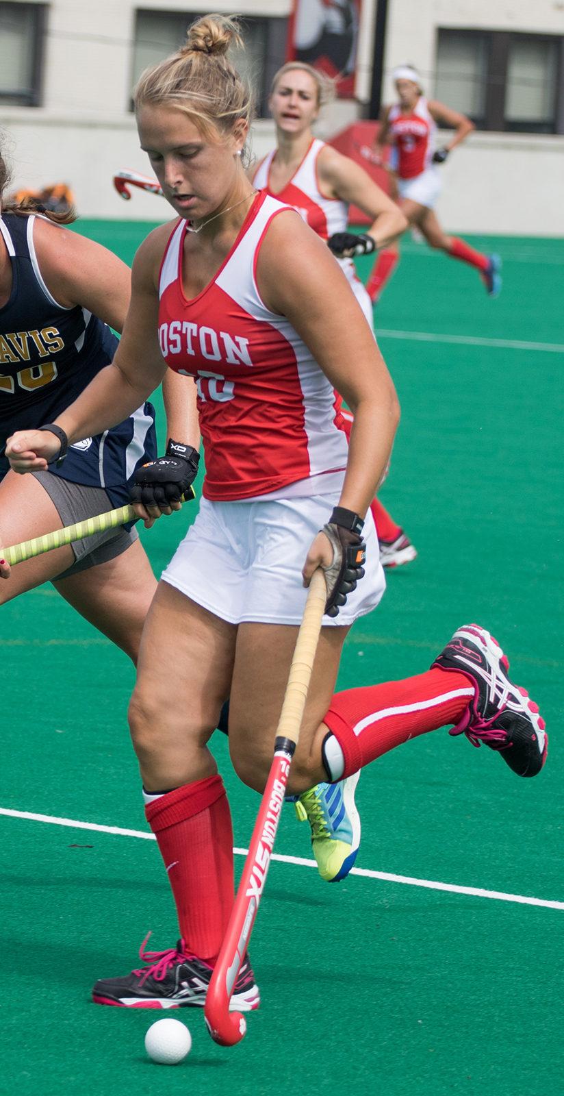 Senior Captin Grace Boston will look to help her team get back on track this weekend. PHOTO BY JUSTIN HAWK/ DAILY FREE PRESS STAFF