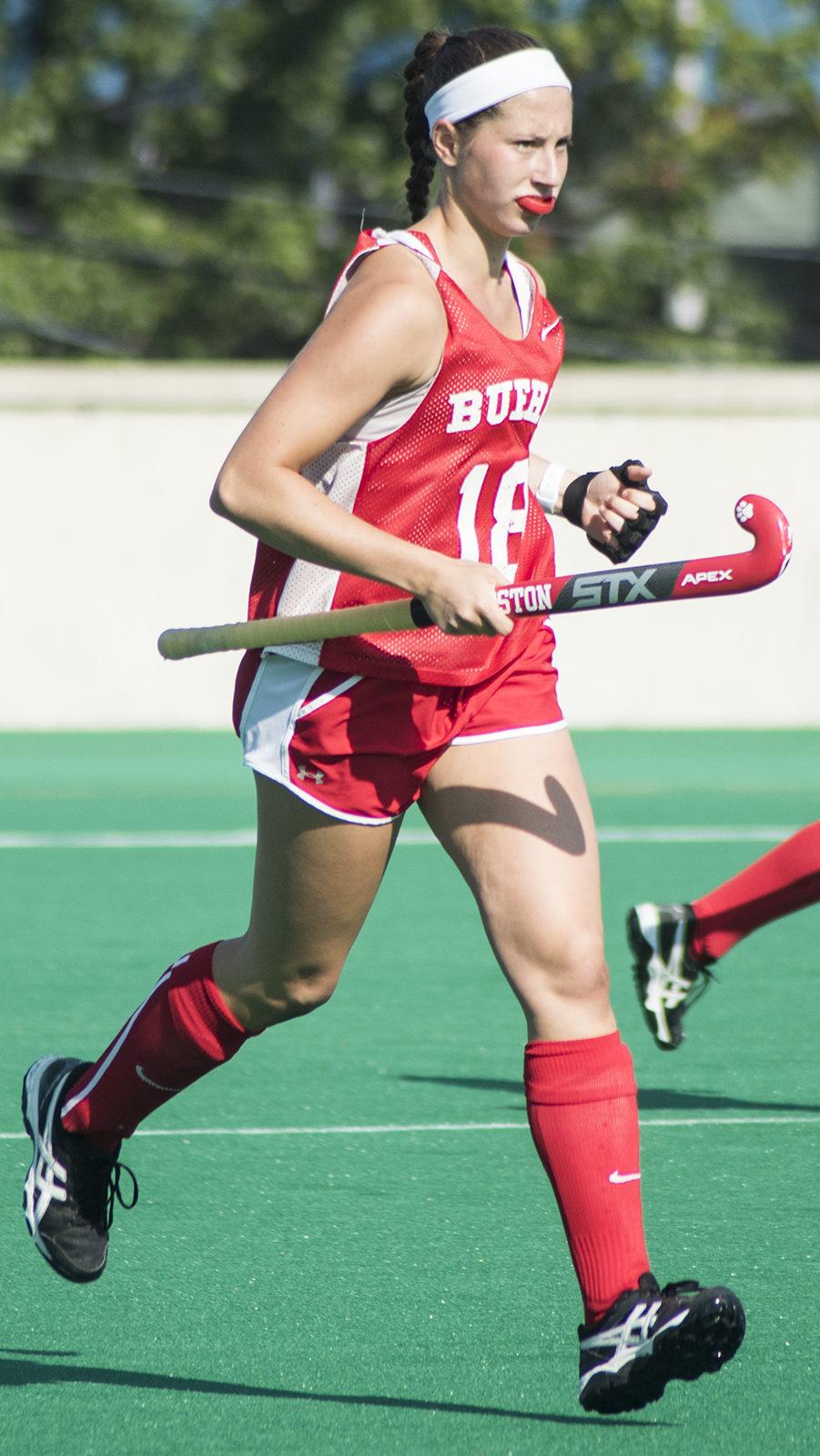 Sophomore Kiley Gallagher and the rest of the Terriers will host an NCAA playin game Wednesday. Saturday.PHOTO BY CHLOE GRINBERG/ DAILY FREE PRESS STAFF