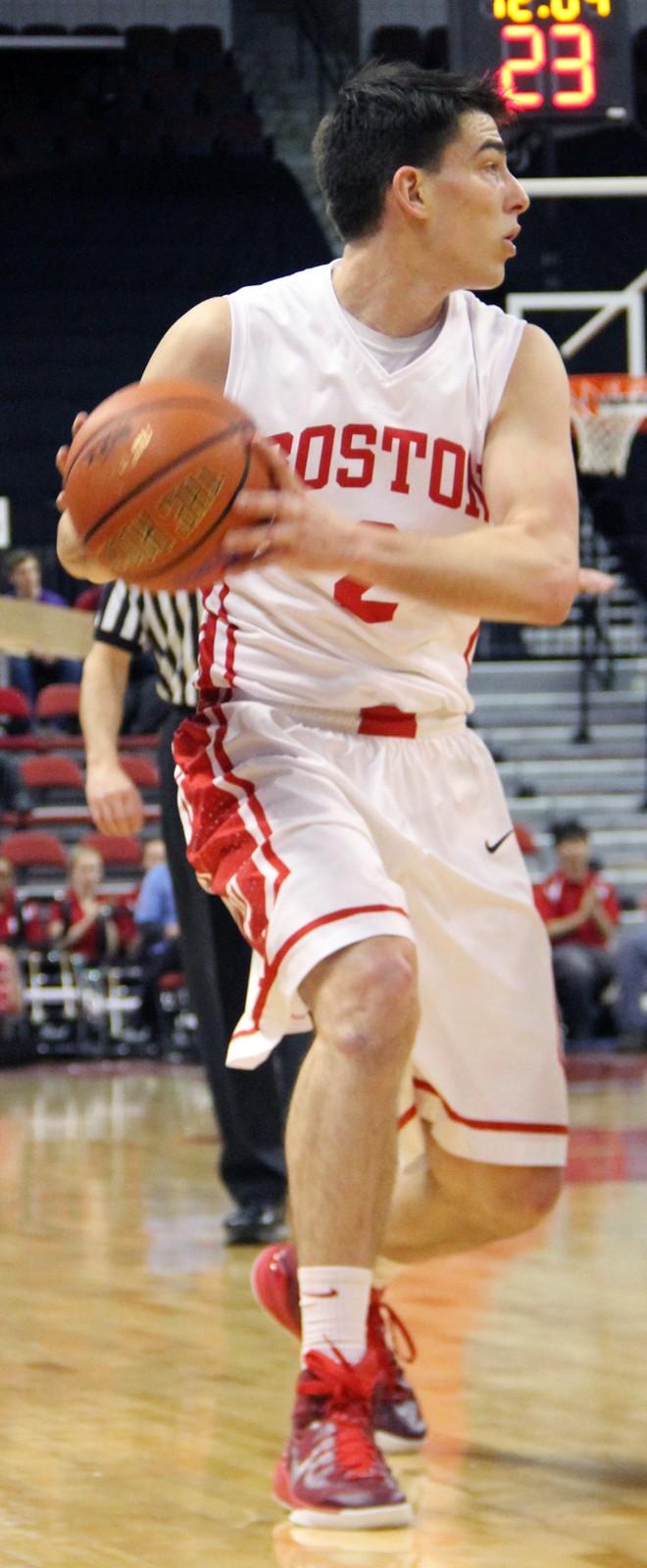 Senior John Papale will likely make up for the possible absence of senior Nathan Dieudonne.