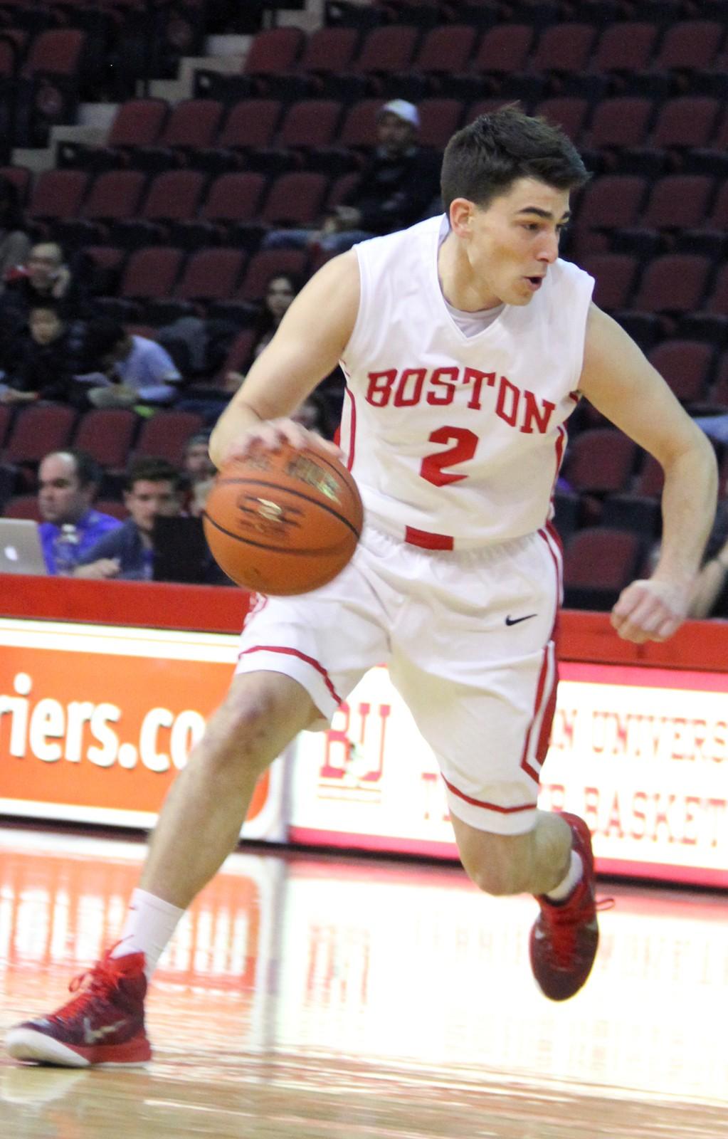 Senior John Papale has led BU in its three-game winning streak. PHOTO BY SARAH SILBIGER/DFP FILE PHOTO