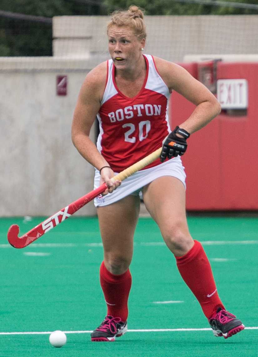 Junior Ally Hammel and the Terrier will turn their attention to American University. PHOTO BY JUSTIN HAWK/ DAILY FREE PRESS STAFF