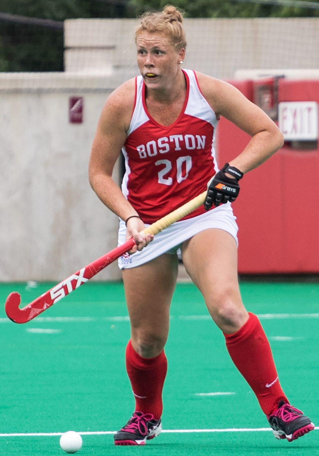 Preseason Patriot League Defensive Player of the Year junior Ally Hammel leads the defenisve unit for the Terriers. PHOTO BY JUSTIN HAWK/ DAILY FREE PRESS STAFF