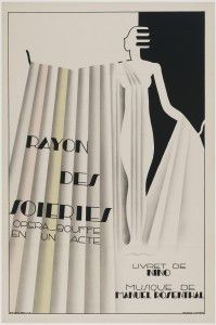 Photograph © Museum of Fine Arts, Boston - Lee M. Friedman Fund  Maurice Dufréne’s “Poster for the Comic Opera, Rayon des Soieries, The Silk Counter” (1930)