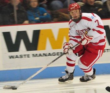 Terrier sophomore forward Cason Hohmann leads BU and ranks fourth in Hockey East in plus-minus rating with a plus-17 rating. JACKIE ROBERTSON/DAILY FREE PRESS STAFF