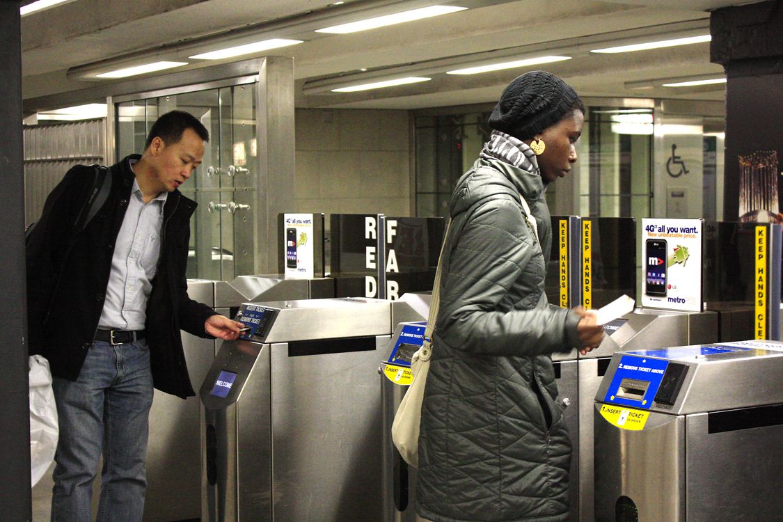 MBTA T fare evasion citations are up 40 percent. PHOTO BY SARAH FISHER/DAILY FREE PRESS