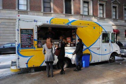 The Mei Mei food truck serves up Chinese food in Copley Square on Tuesday. PHOTO BY GRACE WILSON/DAILY FREE PRESS