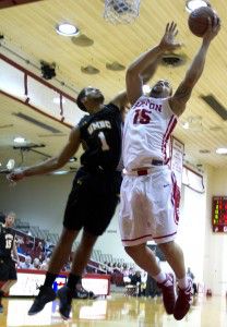 Junior forward Dom Morris put up 19 points in BU’s game against UMBC.MICHELLE JAY/DAILY FREE PRESS STAFF