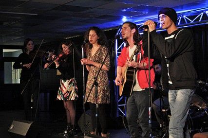 Heartbeat, an Israeli-Palestinian youth music group, performed at BU Central on its first American tour Monday. PHOTO BY SARAH FISHER/DAILY FREE PRESS STAFF