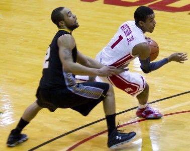 Maurice Watson Jr. had a double-double with 13 points and 10 rebounds.  MICHELLE JAY/DAILY FREE PRESS STAFF