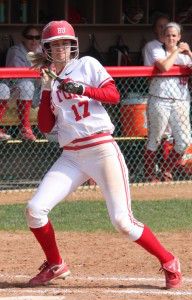 Terrier senior pitcher Whitney Tuthill allowed one run in eight innings in a win. MICHELLE JAY/DAILY FREE PRESS STAFF