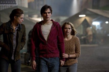 Analeigh Tipton, Nicholas Hoult and Teresa Palmer, left to right, in Warm Bodies. Photo courtesy of Summit Entertainment.