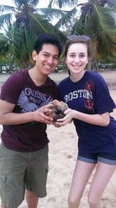 Photo Courtesy of Alex Valdovinos Coordinators, CAS senior Alex Valdovinos and SED sophomore Chloe Walker volunteered in San Juan, Puerto Rico to help spread public health awareness. 