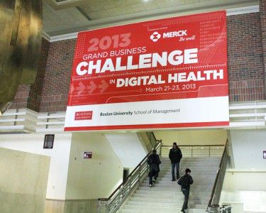 The School of Management is hosting the Grand Business Challenge in Digital Health this weekend. PHOTO BY MAYA DEVEREAUX/DAILY FREE PRESS STAFF