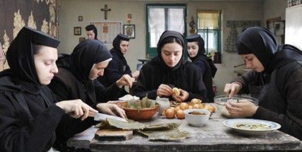 Self-isolated nuns gather for a meal in a scene from Beyond the Hills. PHOTO COURTESY OF IFC ENTERTAINMENT