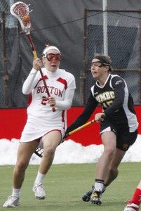 MICHELLE JAY/DAILY FREE PRESS STAFF Freshman midfielder Sofia Robins scored two goals in BU’s game against Stony Brook. She has nine goals this season, tied for fourth-best on the team.