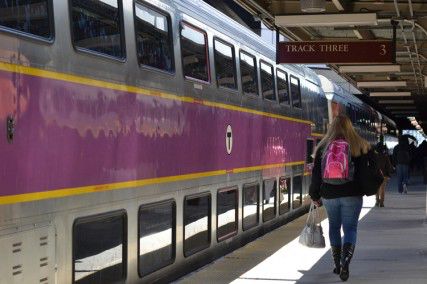 Starting Labor Day weekend, the Massachusetts Bay Transportation Authority Commuter Rail train on the Middleboro/Lakeville line will continue to Cape Cod. PHOTO BY HEATHER GOLDIN/DAILY FREE PRESS STAFF