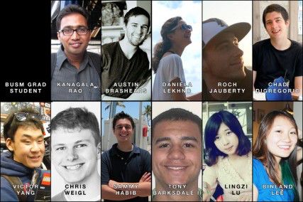 A list of the Boston University students who have died in the past 365 days. PHOTOS COURTESY OF BU TODAY, NATALIE BOYLE, HOPE THOMASON, GIANNI DICROSTA, YI-AN CHEN, ANDY WEIGL, LOUISE ANDERSSON, FLICKR USER MUSI_ZHANG AND ALAINA BAY.