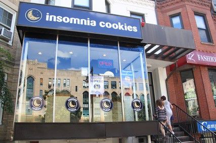 Insomnia Cookies opened on Commonwealth Avenue Tuesday near Warren Towers. The store has already received heavy traffic from BU students. PHOTO BY KIERA BLESSING/DAILY FREE PRESS STAFF