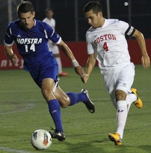 MICHELLE JAY/DAILY FREE PRESS STAFF BU senior midfielder Anthony Ciccone earned his fourth assist of the 2013 season against Northeastern Tuesday night. 