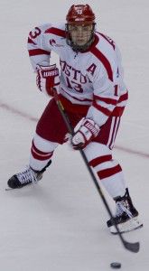 MICHELLE JAY/DAILY FREE PRESS STAFF Senior defenseman Garrett Noonan will be a key contributor for the Terriers this season. BU was picked to finish sixth in the Hockey East. 