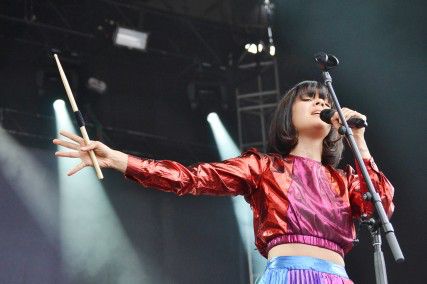 Bat for Lashes’ Natasha Khan performed her heartwrenching “Laura,” evoking tears within the crowd. Photo by Marisa Benjamin