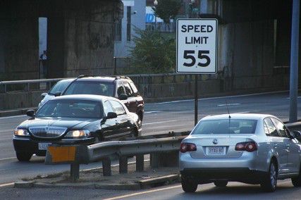Massachusetts Turnpike would be one of the interstates with an increased speed limit under  Rep. Dan Winslow’s Bill H 3175. PHOTO BY KIERA BLESSING/DAILY FREE PRESS STAFF