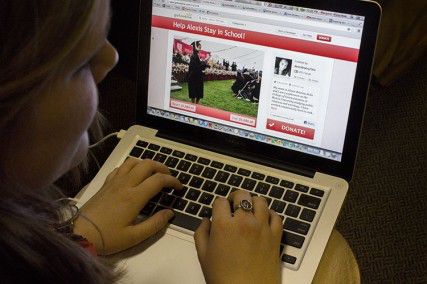 College of Communication sophomore Alexis Felix created an online campaign on her www.gofundme.com account to raise tutition money to return to BU after she exhasuted all other financial aid options. PHOTO ILLUSTRATION BY SARAH FISHER/DAILY FREE PRESS STAFF