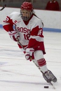 MICHELLE JAY/DAILY FREE PRESS STAFF Sophomore forward Rebecca Russo had three goals over two games this weekend. 