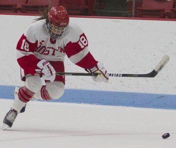 MICHELLE JAY/DAILY FREE PRESS STAFF Sophomore Rebecca Russo leads the Terriers in scoring this season with three goals and one assist. 