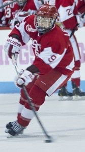 MICHELLE JAY/DAILY FREE PRESS STAFF Sophomore forward Sarah Lefort continued her offensive success as she scored the game-winning goal against Yale Saturday. 