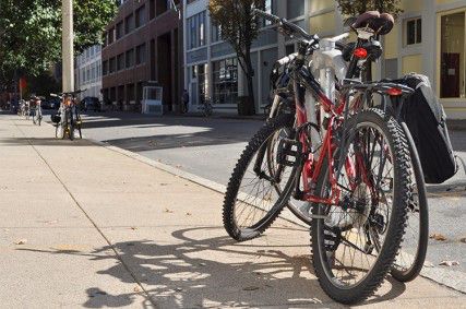 Boston University Police Department has placed multiple bait bikes with GPS software around campus to catch students stealing bikes. The first bait bike was stolen Thursday afternoon. PHOTO BY LAURA VERKYK/DAILY FREE PRESS CONTRIBUTOR