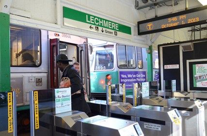 The Lechmere stop on the Green Line will be replaced as a part of the $393 million dollar Green Line extension contract. PHOTO BY JUSTIN AKIVA/DAILY FREE PRESS CONTRIBUTOR 
