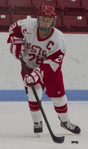 MICHELLE JAY/DAILY FREE PRESS STAFF Senior captain Louise Warren scored the game-winning goal for BU in its conference opener. 