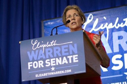 U.S. Senator for Massachusetts Elizabeth Warren spoke against a budget cut that would affect the Framingham Heart Study. PHOTO BY KENSHIN OKUBO/DAILY FREE PRESS STAFF