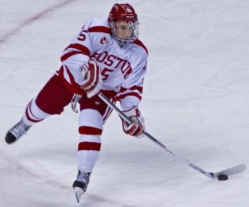 MICHELLE JAYDAILY FREE PRESS STAFF Sophomore defenseman Matt Grzelcyk will likely be one of the Terriers’ top players this season. 
