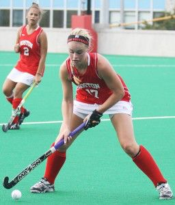 MAYA DEVEREAUX/DAILY FREE PRESS STAFF Senior forward Nell Burdis notched a goal in games against Bucknell and Northeastern. Burdis has scored in three straight games, the longest streak by a Terrier this season.