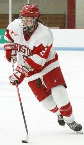 EMILY ZABOSKI/DAILY FREE PRESS STAFF Sophomore Sarah Lefort had four goals in two weekend games against Duluth.