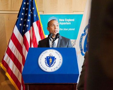 Governor Deval Patrick announced Tuesday he will commit more than $50 million to help communities prepare for the increasing number of storms to come that are blamed on climate change. PHOTO COURTESY OF TAYLOR NEALAND/GOVERNOR’S OFFICE