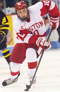 Kenshin Okubo/DAILY FREE PRESS STAFF Sophomore center Danny O’Regan continues to play through an inury. 