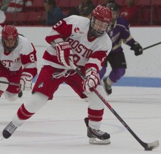 MICHELLE JAY/DAILY FREE PRESS STAFF Sophomore forward Sarah Lefort notched her NCAA-leading 26th goal Saturday afternoon.