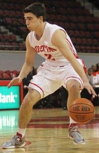 MICHELLE JAY/DAILY FREE PRESS STAFF Sophomore guard John Papale nailed six 3-pointers in BU’s most recent game, a 87-72 road win over Loyola-Maryland. 