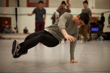 PHOTO COURTESY OF MARCI WOLFISH BU Hip-Hop hosted the first of four “Pillar Events” on Saturday, where break dance beginners and seasoned pros, like Northeastern student Alejandro Ramon pictured above, showed their stuff on dance floor of the Student Activities Office.